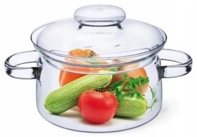 Simax 6063 sklenený hrniec s pokrievkou Nyko 1,5 l