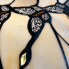 Vitráž luster Tiffany GENTLE reversed Ø50 3*E27