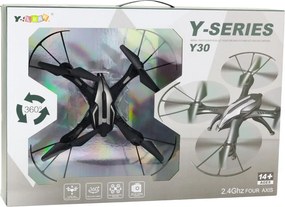 LEAN Toys Dron Y30 na diaľkové ovládanie, LED svetlá, gyroskop, rotácia 360°