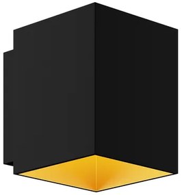 Nástenné svietidlo SOLA WL SQUARE čierno-zlaté