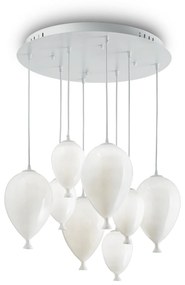 Závesné svietidlo Ideal lux 100883 CLOWN SP8 BIANCO 8xG9 28W