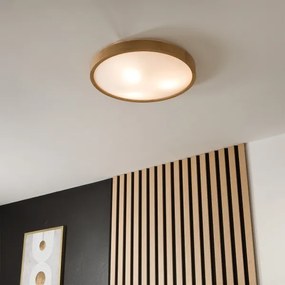 Brilagi-LED RGBW stmievateľné stropné svietidlo CARVALHO SLIM 3xE27/15W/230V Wi-Fi dub pr. 47