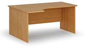 Kancelársky rohový pracovný stôl PRIMO WOOD, 1600 x 1200 mm, ľavý, buk
