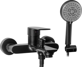 Rea Mayson, vaňová batéria s ručnou sprchovou sadou, čierna matná, REA-B9634