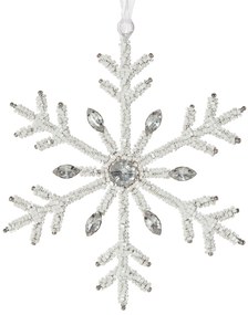 VIANOČNÁ DEKORÁCIA QUARTZ SADA 6KS 13X15 CM BIELA