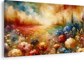 Obraz - Pestrofarebná lúka (90x60 cm)