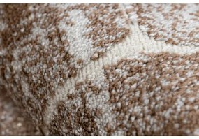 Moderný koberec MEFE 2783 Mramor - Štrukturálny, dve vrstvy rúna, tmavo-béžová Veľkosť: 120x170 cm