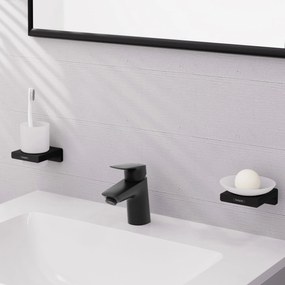 Hansgrohe Logis, páková umývadlová batéria 70 bez odtokovej súpravy, čierna matná, HAN-71071670