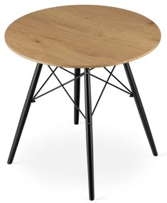 Okrúhly stôl TODI 80 cm dub