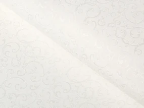 Biante Teflónový okrúhly obrus TF-010 Ornamenty - smotanový Ø 80 cm