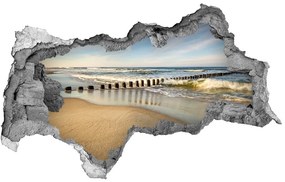 Nálepka fototapeta 3D Na pláži pri baltskom mori nd-b-69300790