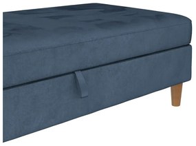 Modrá zamatová podnožka Lilly – Støraa