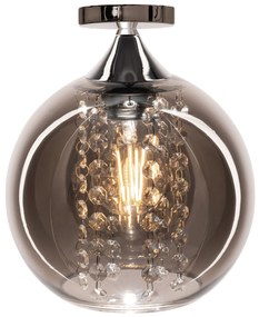 Toolight - Závesné zrkadlové svietidlo s krištáľmi 1xE27 60W APP599-1C, chrómová, OSW-09671