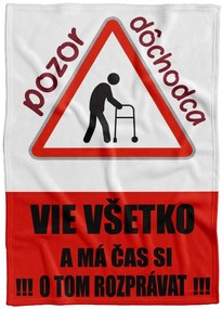 Deka Pozor dôchodca (Podšitie baránkom: NE)