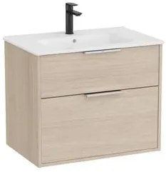 Kúpeľňová skrinka s umývadlom Roca Optica 59x58x45,5 cm svetlý dub OPT602ZJ