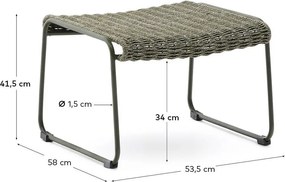 Zelená záhradná podnožka Maurina – Kave Home