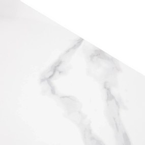 Konferenčný stolík Apulias 120 cm biely/mramor