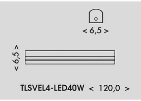 Ecolite TLSVEL4-LED40W - LED Žiarivkové svietidlo VELO LED/24/32/40W/230V biela