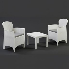 I.P.A.E-Progarden Záhradný set AKITA, 3-dielny, biela