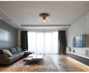 Globo 15742-5D - Prisadený luster JORDANA 5xE27/60W/230V pr. 46,5 cm čierna