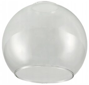 BERGE E27 LED luster závesné svietidlo, sklenená guľa, priehľadné