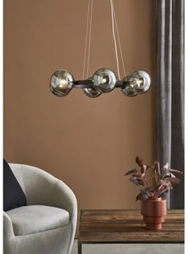 Markslöjd 108051 - Luster na lanku CIRCLE 6xG9/20W/230V čierna