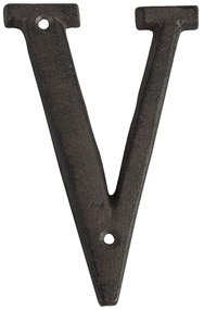 Nástenné kovové písmeno V - 13 cm