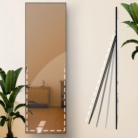 Zrkadlo Benicia 160x50 cm - čierne matné