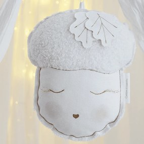 Závěsná dekorace dubový ořech bílá 23x29x10cm