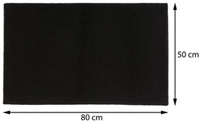 Kúpeľňový koberček Five 50x80 cm čierny