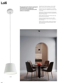 Redo 01-1495 - LED závesný luster na lankách LOLLI LED/6W/230V priemer 14 cm biela