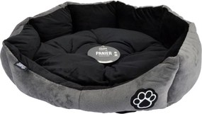 Sivý semišový pelech pre psa ø 50 cm Flakes – Love Story