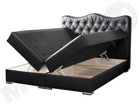 Posteľ kontinentálna Medrins, Rozmer postele: 160x200, Dostupné poťahy: ekokoža Soft 10a