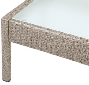 InternetovaZahrada Ratanový set - krémový
