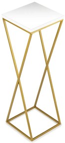 STOJAN NA KVETINÁČ LOFT6 70X24X24 CM ZLATÁ/BIELA