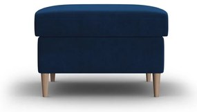 Modrá zamatová podnožka Kyoto – Cosmopolitan Design