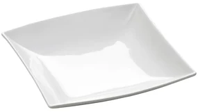 Biely porcelánový hlboký tanier Maxwell & Williams East Meets West, 21,5 x 21,5 cm