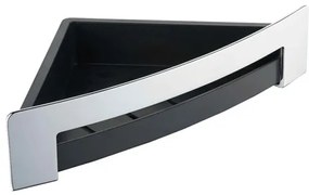 Bemeta Cytro rohová polička čierna/chróm 102 208 272