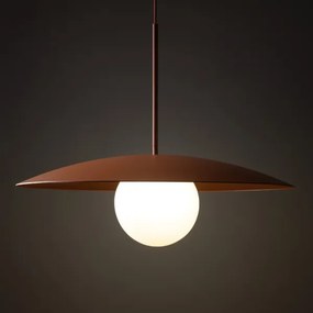 Luster na lanku SLATE 1xE27/15W/230V pr. 65 cm tehlová