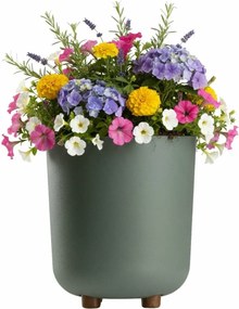 Plastový květináč na nožičkách Terra 21x19,3 cm - výber z 6 prevedení