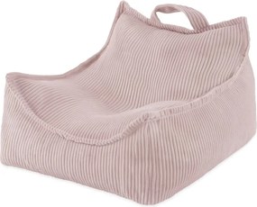 Kreslo štvorcové menčester ružová