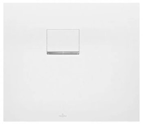 VILLEROY &amp; BOCH Squaro Infinity obdĺžniková sprchová vanička z materiálu Quaryl, do rohu - ľavou stranou ku stene, protišmyk (C), 800 x 700 x 40 mm, Stone White, UDQ8070SQI2LV-RW