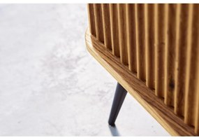 TV stolík z dubového dreva v prírodnej farbe 180x57 cm Kula - The Beds