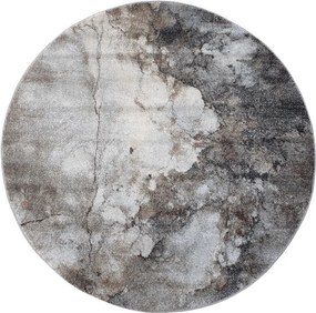 Spoltex, Kusový koberec Universe 841-86 grey/beige kruh, 200x200 (priemer) kruh, šedá, obývacia izba