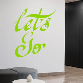 Veselá Stena Samolepka na stenu na stenu Let’s Go Farba: černá