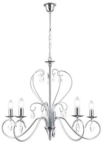 Orion LU 1658/5 - Krištáľový luster na reťazi ALESSIA 5xE14/40W/230V lesklý chróm