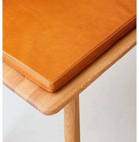 Koňakovohnedá kožená lavica Elba - Hammel Furniture