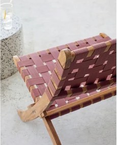 CHABELI záhradná skladacia stolička Terakota