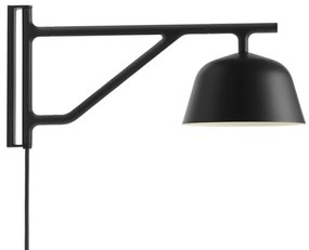 Muuto Nástenná lampa Ambit, black 15311