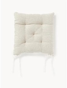 Pruhované bavlnené podušky na stoličky Silla, 2 ks